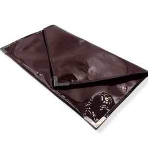 Χειροποίητος μπορντό λουστρίνι φάκελος - Afroditi