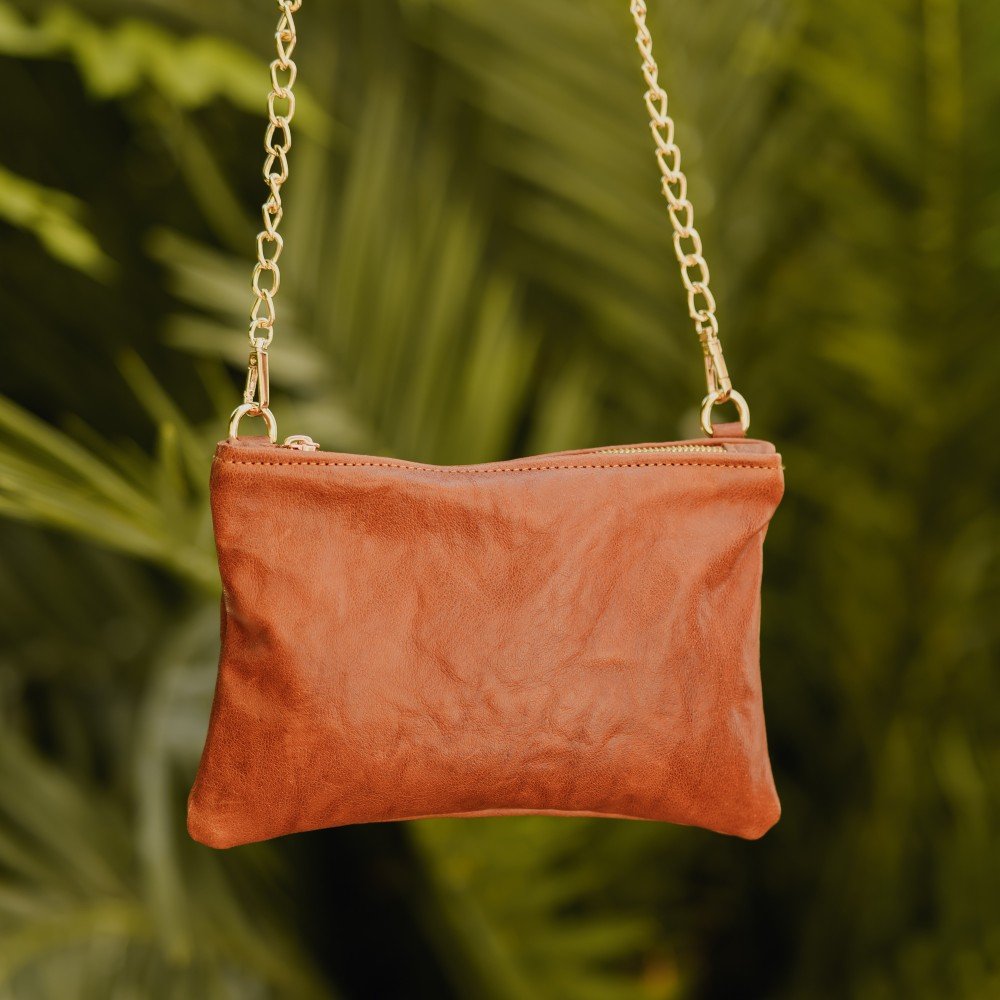 Δερμάτινος φάκελος σε ταμπά χρώμα - Mira - Image 2