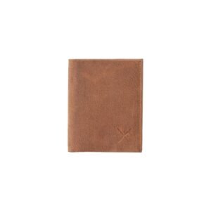 Men's leather wallet in oily brown color with RFID protection