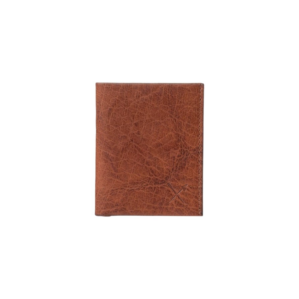 Men's leather wallet in oily brown color with RFID protection - Image 3