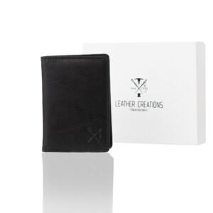 Leather wallet in oily brown color with RFID protection (Copy)