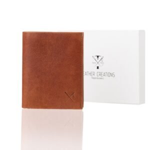 Δερμάτινο ανδρικό πορτοφόλι ταμπά χρώμα RFID προστασία