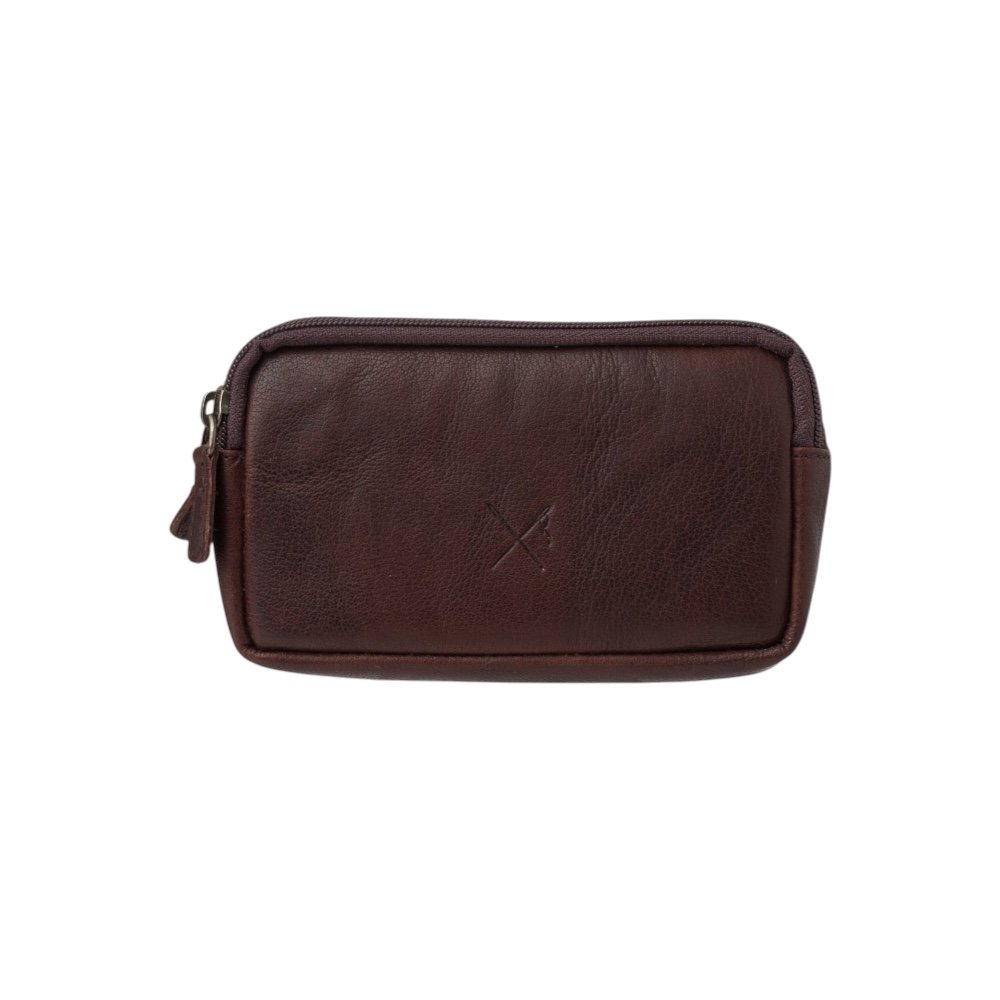 Leather wallet with double zipper in black and RFID protection - Image 5