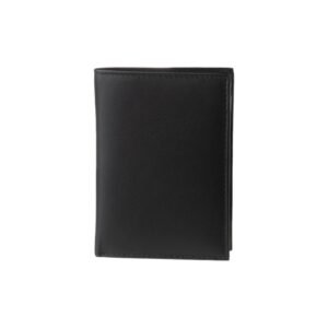 Men’s vertical wallet with RFID protection in black color