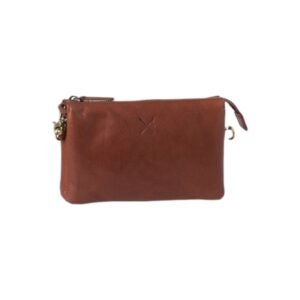 Women’s leather bag in tan color