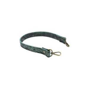 tirquoise leather short strap